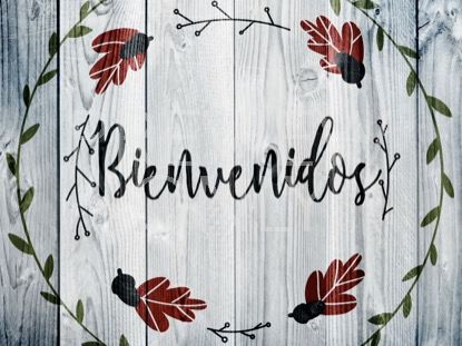 Thanksgiving Art Welcome Still - Spanish