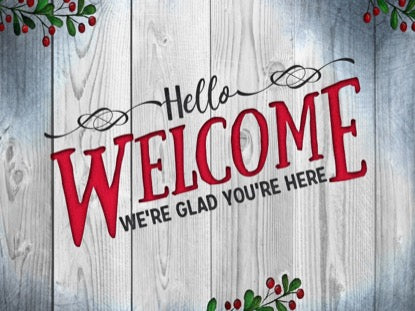 Wooden Christmas Welcome Motion