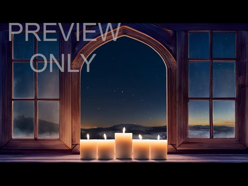 Winter Advent Candles 1 Still