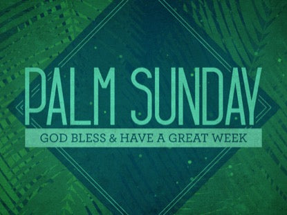 Palm Sunday Watercolors God Bless