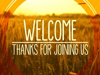 Fall Harvest Welcome