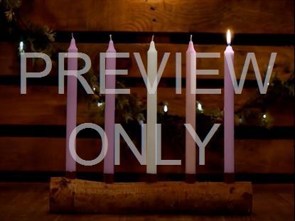 Country Advent Hope Candles Still