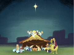 Cartoon Nativity