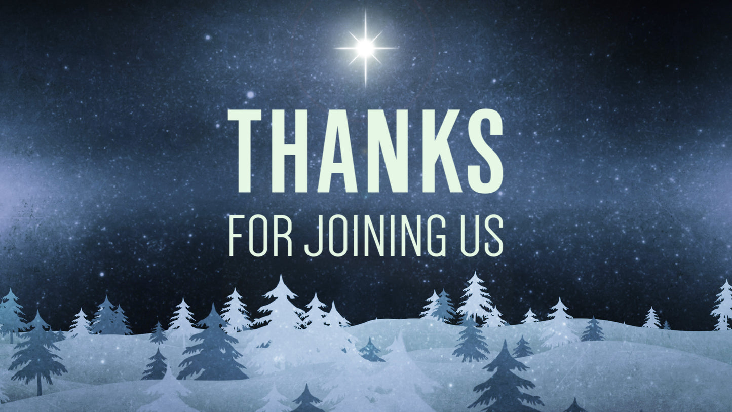 Christmas Forest Blue Closing Still