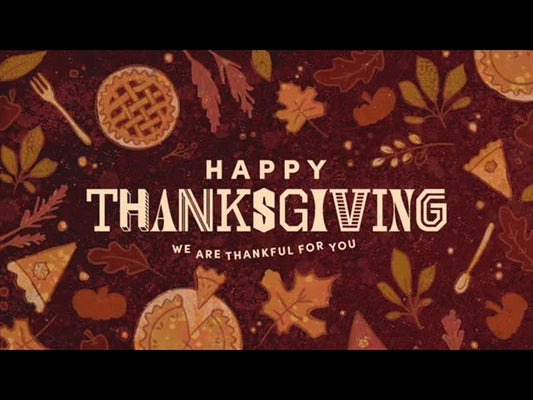 Festive Fall Happy Thanksgiving