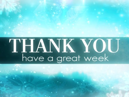 Snowy Winter Thank You