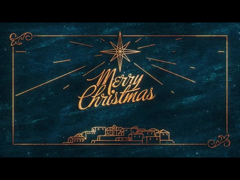 Star Of Wonder Merry Christmas Teal