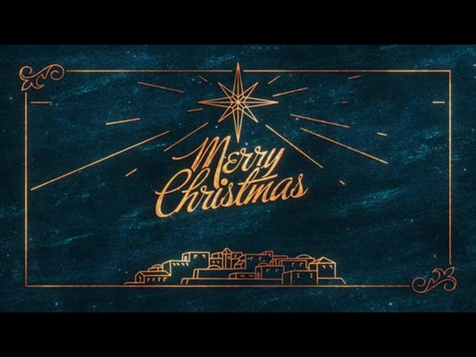 Star Of Wonder Merry Christmas Teal