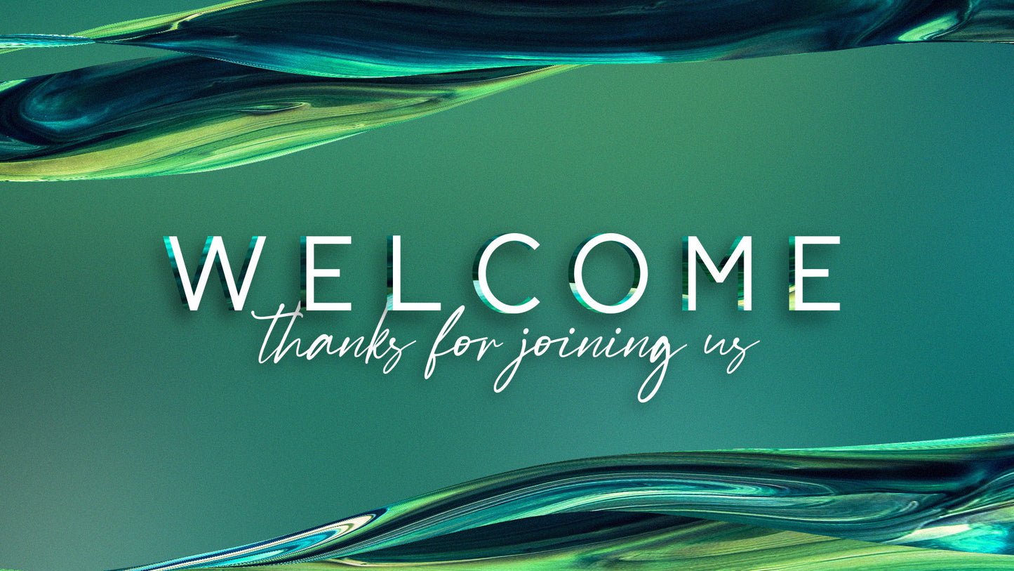 Gradient Paint Palm Sunday Welcome Still