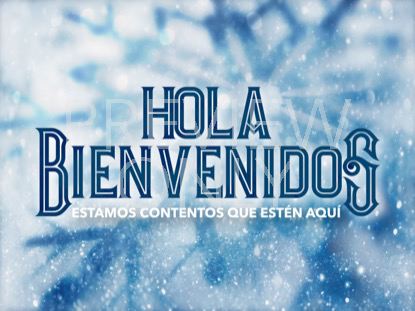 Icy Christmas Welcome Still -