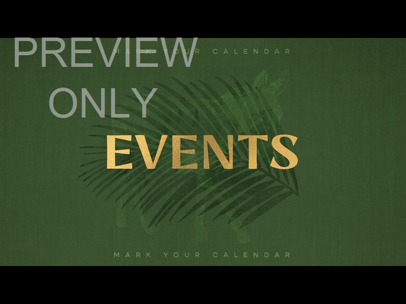 Sayings Of Easter - Palm Sunday Events Title Still