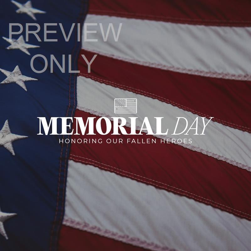 Memorial Day Social Graphic Title