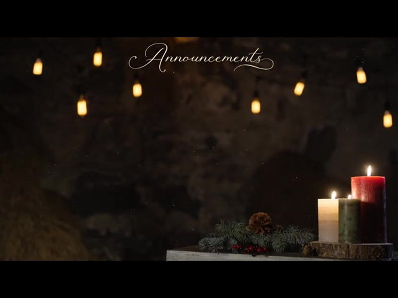 Rustic Christmas Announcements