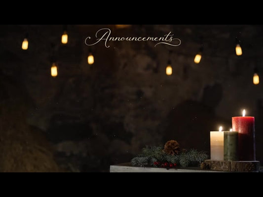 Rustic Christmas Announcements