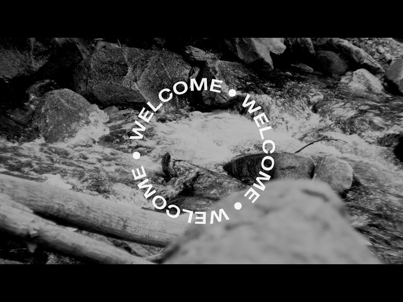 Black And White River Welcome