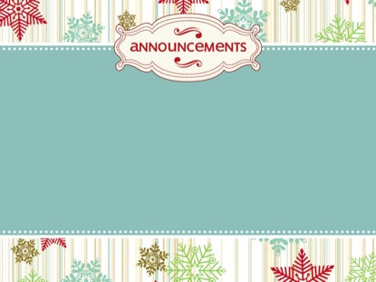 Vintage Holiday Announcements