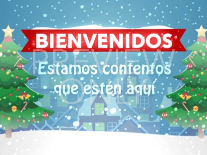 Christmas Village Welcome Still -