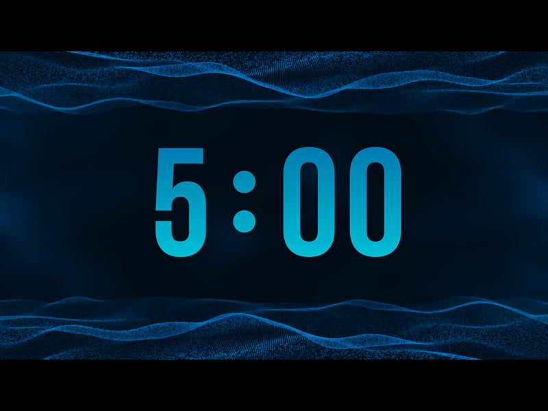 Blue Digital Wave Countdown