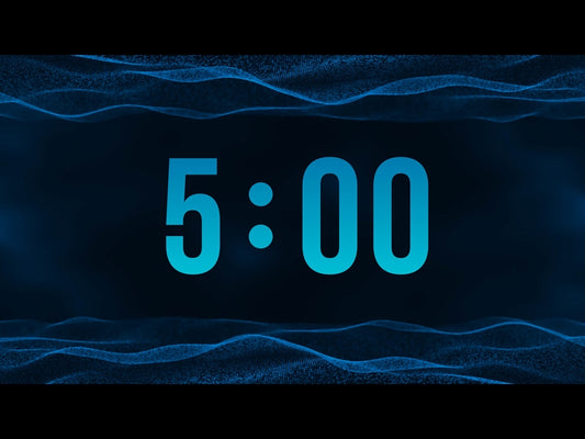 Blue Digital Wave Countdown