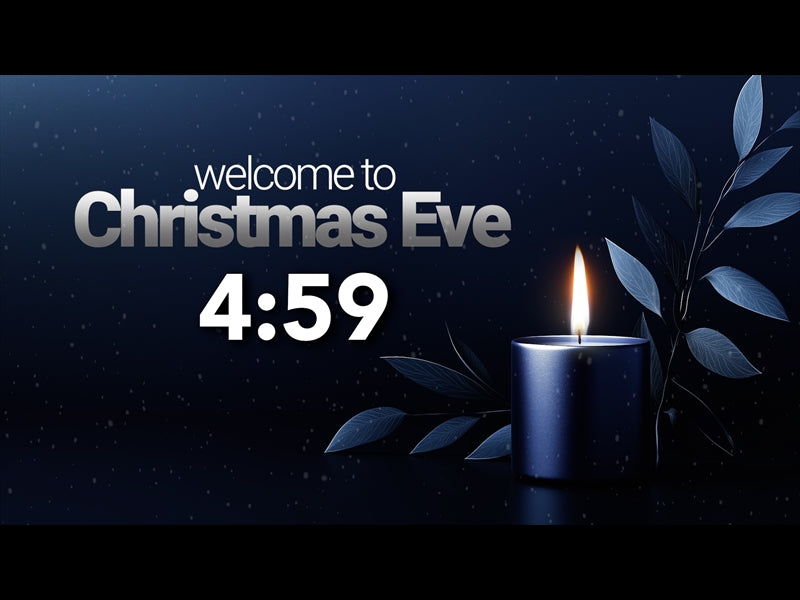 Christmas Eve Blue Light Countdown