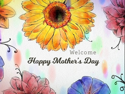 A Mother's Day Colorful Floral Welcome Loop