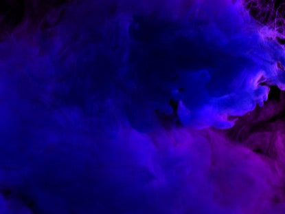 Glowing Blue And Purple