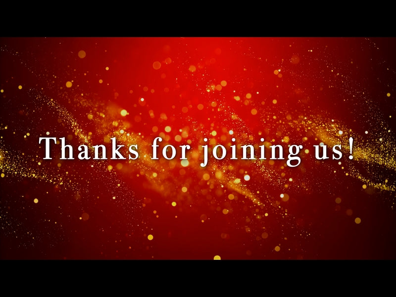 Golden Red Particles Goodbye Loop