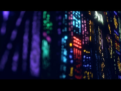 Stained Glass Colorful Lines
