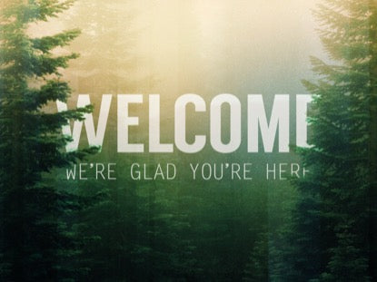 Calming Nature Green Welcome Motion