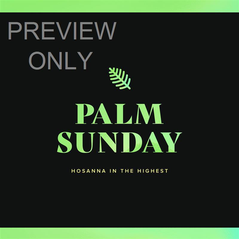 Easter Foil Palm Sunday