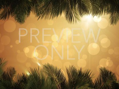 Sky View Palm Branches Gold Fast