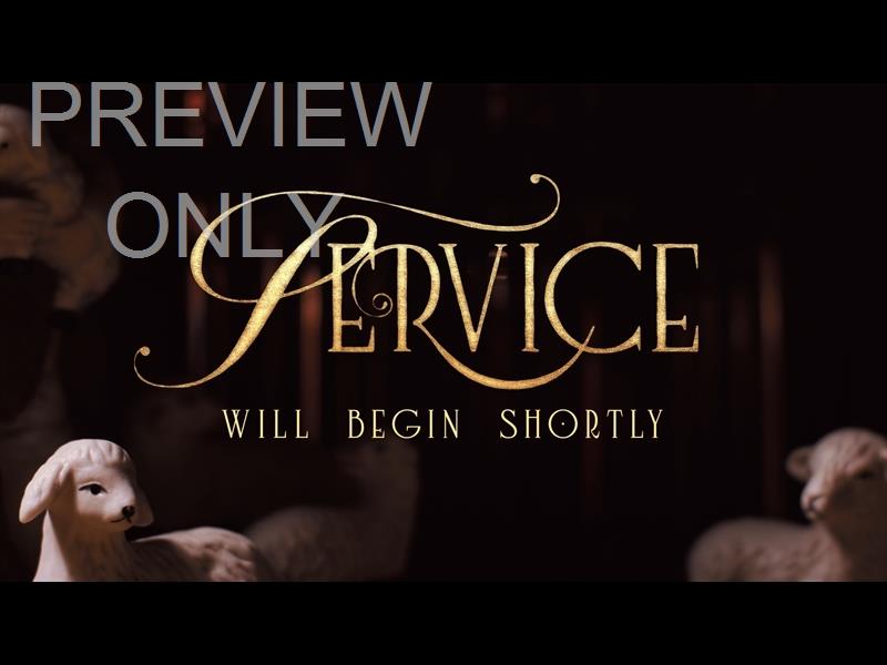 In A Manger Service Still