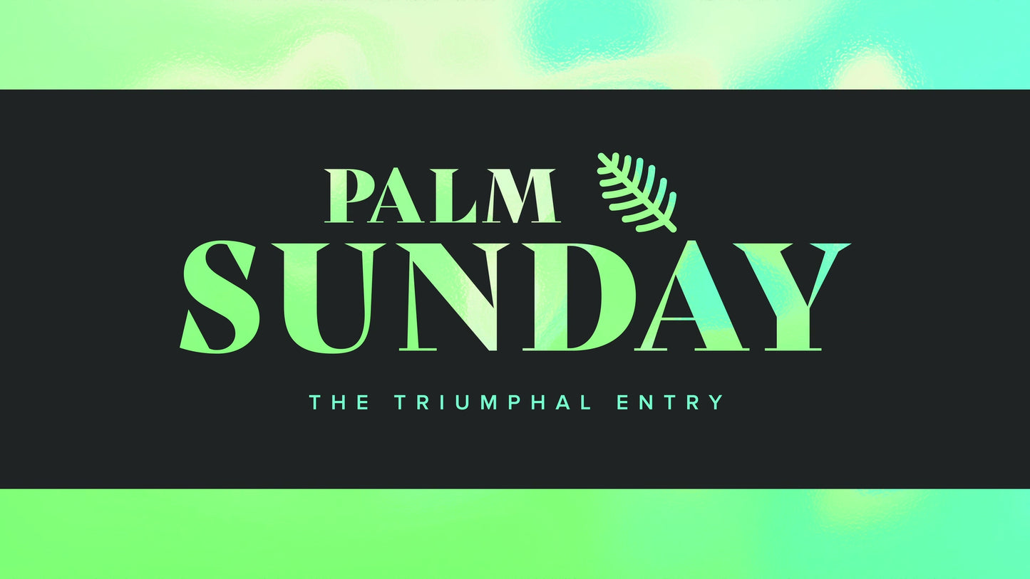Easter Foil Palm Sunday Still