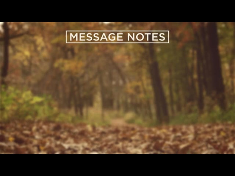 Fall Colors Message Notes