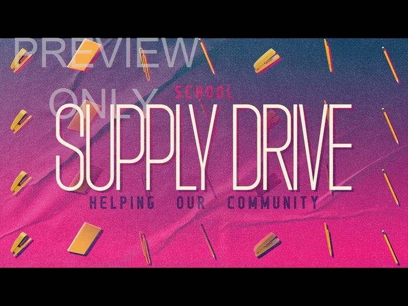 Live Out Loud Supply Drive Still