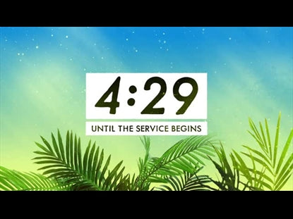 Beautiful Dust Palm Sunday Countdown