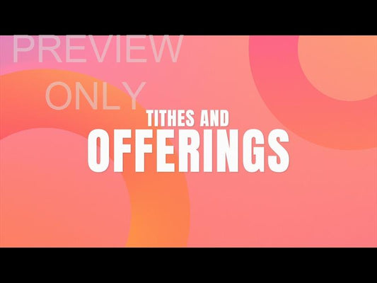 Sunset Gradients Tithes And Offerings Still
