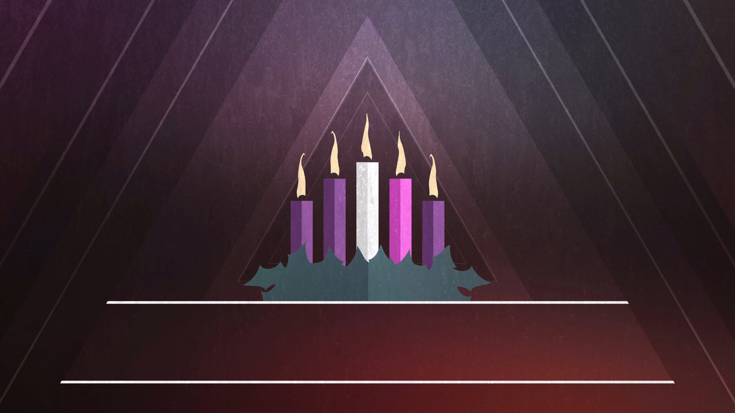 Christmas Advent Candles Week 05 Blank