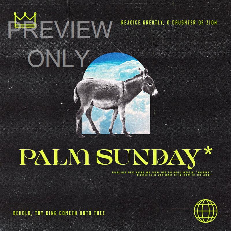Palm Sunday Social Graphics Title