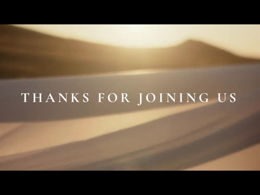 Banner Flow Motion - Thanks For Joining Us