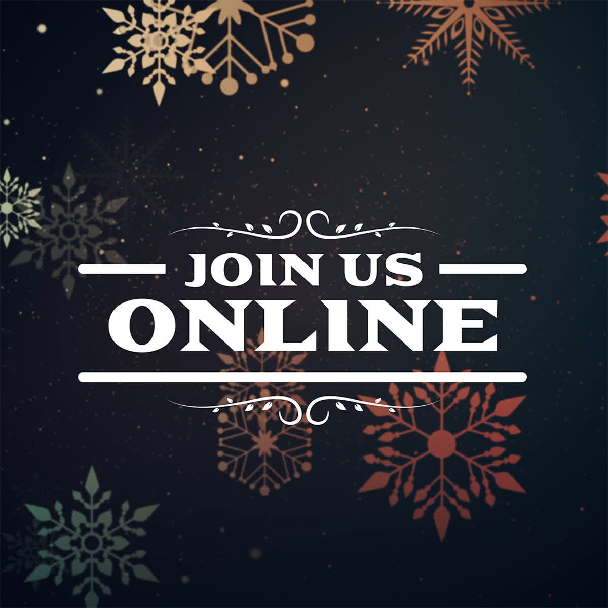 Vintage Christmas Join Us Online