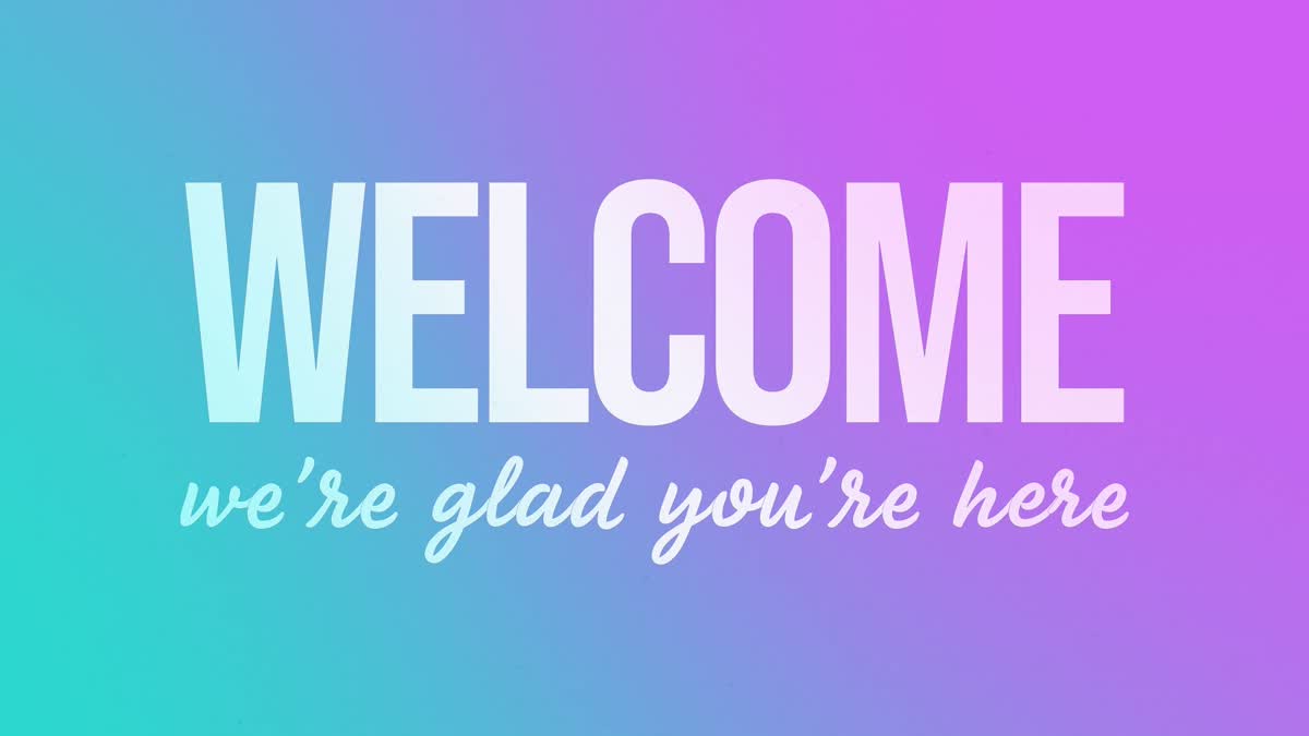 Soft Gradient Welcome