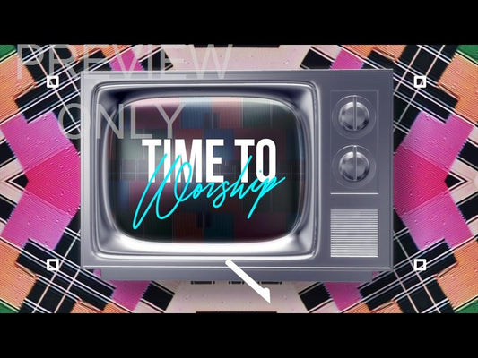 Retro Bad Signal Time To Worship Still