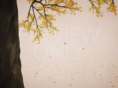 Digital Autumn Yellow Tree