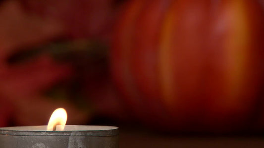 Tin Candle Pumpkin