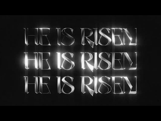 Lttrs He Is Risen Bw Triple