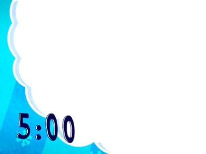 Fluffy Christmas Blue Countdown