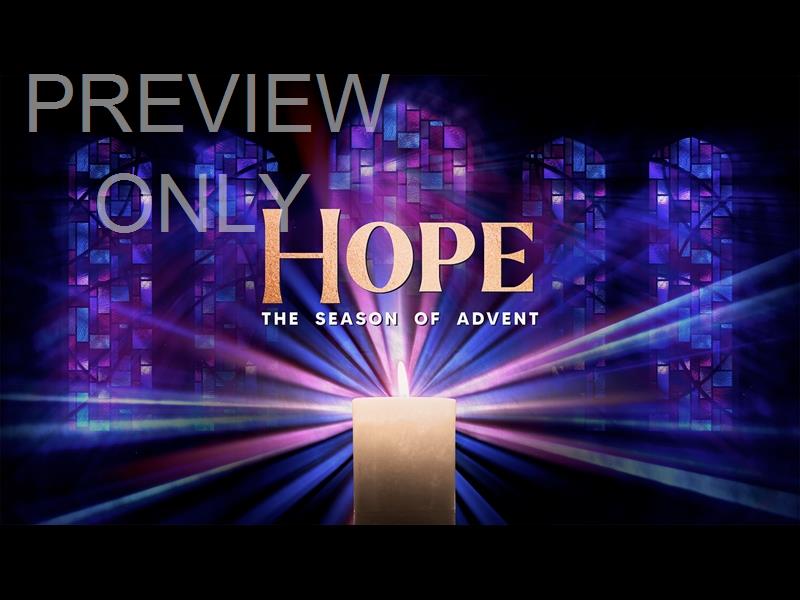 Advent Stained Glass Hope Still
