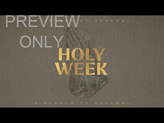 Sayings Of Easter - Holy Week Title Still