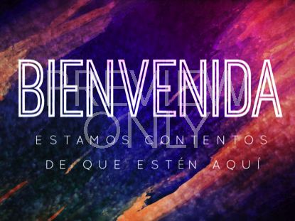 Color Dynamics Welcome Still - Spanish